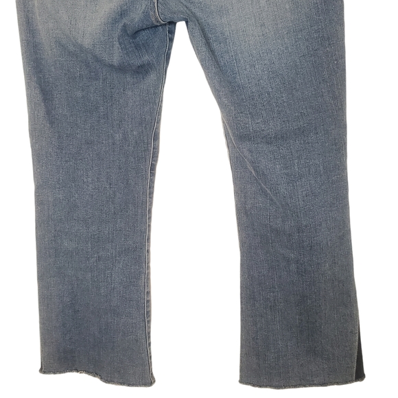 Frame Denim 2 Tone Le Pixie Crop Mini Boot Jean Sz. 29 - Picture 11 of 12